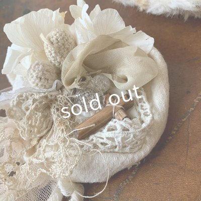 画像3: sukekiyo／プリザーブドとアンティークレースのコサージュキヨ・F