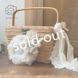 sukekiyo／アンティークレースの小さなスケキヨバスケット