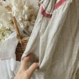 画像4: mifumi／赤耳リネンのサラワンピース・クロスステッチ