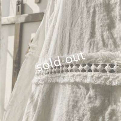 画像6: HALLELUJAH/Robe en dentelle 1940 レースローブ1940年代・off-white