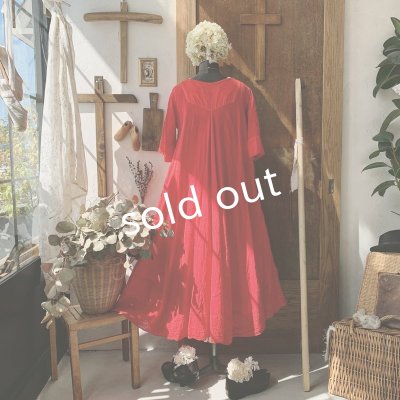 画像10: HALLELUJAH/Robe de fame de chambre 小間使いローブ・red