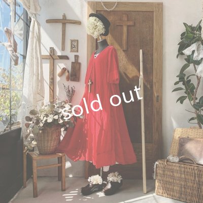 画像9: HALLELUJAH/Robe de fame de chambre 小間使いローブ・red