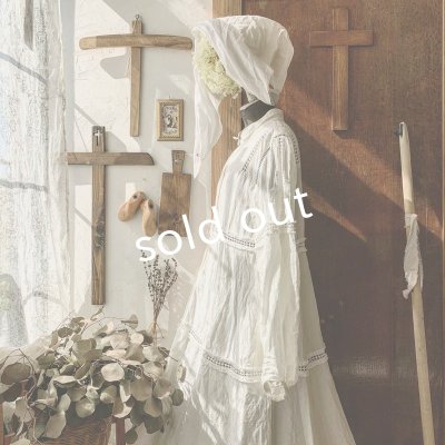 画像11: HALLELUJAH/Robe en dentelle 1940 レースローブ1940年代・off-white