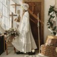 画像10: HALLELUJAH／Robe en dentelle 1940 レースローブ1940年代・off-white