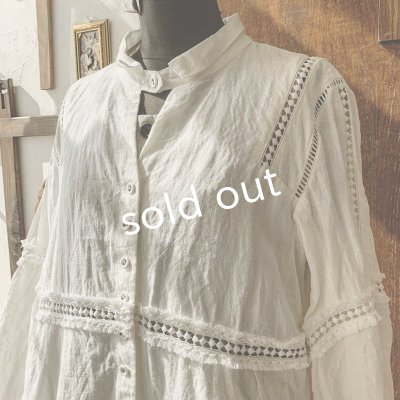 画像8: HALLELUJAH/Robe en dentelle 1940 レースローブ1940年代・off-white