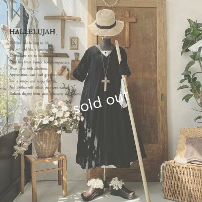 画像2: HALLELUJAH／Robe de fame de chambre 小間使いローブ・black