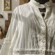 画像5: HALLELUJAH／Robe en dentelle 1940 レースローブ1940年代・off-white