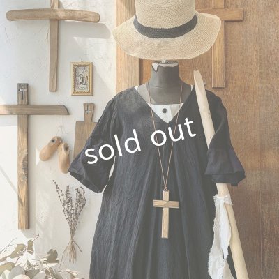 画像3: HALLELUJAH／Robe de fame de chambre 小間使いローブ・black