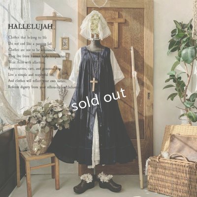 画像1: HALLELUJAH／Robe Agriculteur Russe ロシアンファーマーローブ・navy