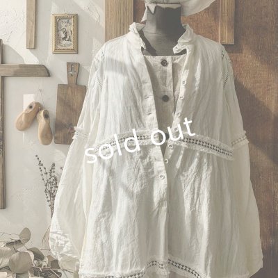 画像4: HALLELUJAH/Robe en dentelle 1940 レースローブ1940年代・off-white