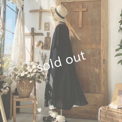 画像7: HALLELUJAH／Robe de fame de chambre 小間使いローブ・black