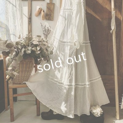 画像12: HALLELUJAH/Robe en dentelle 1940 レースローブ1940年代・off-white