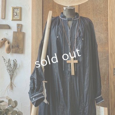 画像3: HALLELUJAH/Robe de Berger 1800s 羊飼いローブ1800年代・charcoal