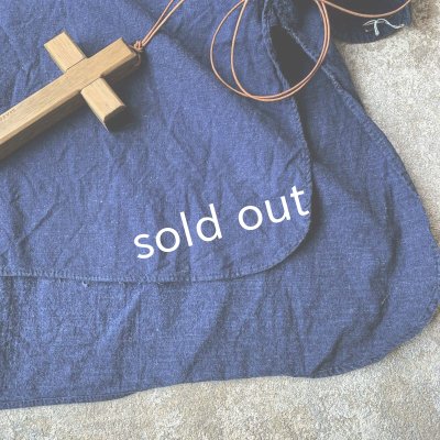 画像5: antiques/フランスヴィンテージ・インディゴグランパシャツ