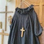 画像2: MARCHE' DE SOEUR／ラッフル襟のワンピース・スミクロ (2)