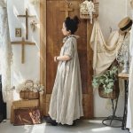 画像9: MARCHE' DE SOEUR／ラッフル襟のワンピース・スミクロ (9)