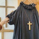 画像3: MARCHE' DE SOEUR／ラッフル襟のワンピース・スミクロ (3)