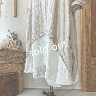 画像3: HALLELUJAH/1930's ローブ・フラックス×オフホワイト