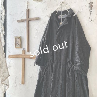 画像11: HALLELUJAH/Robe de Berger 1800s 襟付き羊飼いローブ1800年代・black