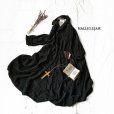 画像1: HALLELUJAH／Robe de Berger 1800s 襟付き羊飼いローブ1800年代・black (1)