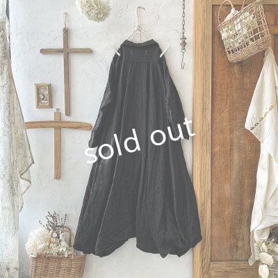 画像8: HALLELUJAH/Robe de Berger 1800s 襟付き羊飼いローブ1800年代・black