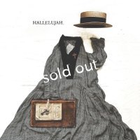 当店限定 HALLELUJAH／Robe de Berger 1800s 襟付き羊飼いローブ・glen check
