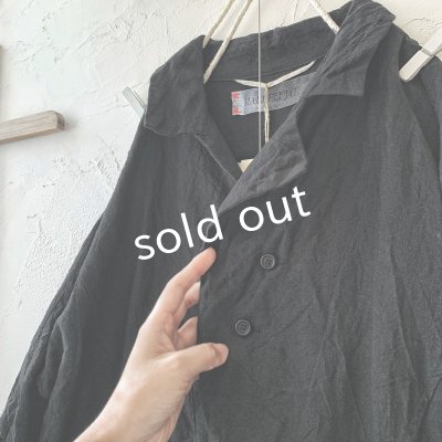 画像9: HALLELUJAH/Robe de Berger 1800s 襟付き羊飼いローブ1800年代・black