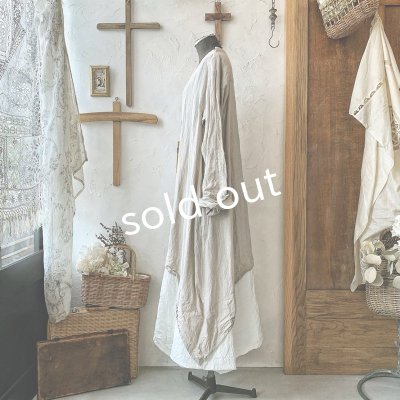 画像4: HALLELUJAH/1930's ローブ・フラックス×オフホワイト