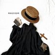 画像2: HALLELUJAH／Robe de Berger 1800s 襟付き羊飼いローブ1800年代・black (2)