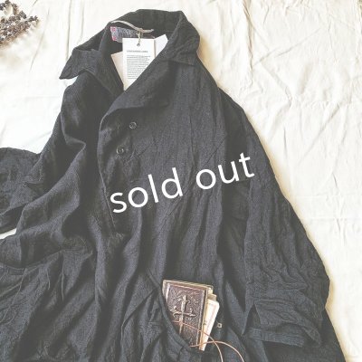 画像4: HALLELUJAH/Robe de Berger 1800s 襟付き羊飼いローブ1800年代・black