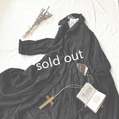 画像3: HALLELUJAH/Robe de Berger 1800s 襟付き羊飼いローブ1800年代・black