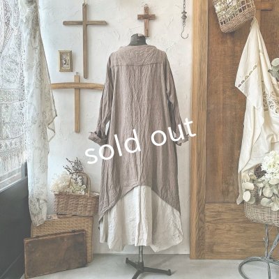 画像9: HALLELUJAH/1930's Robe・brown×flax