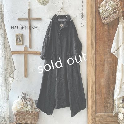 画像5: HALLELUJAH/Robe de Berger 1800s 襟付き羊飼いローブ1800年代・black