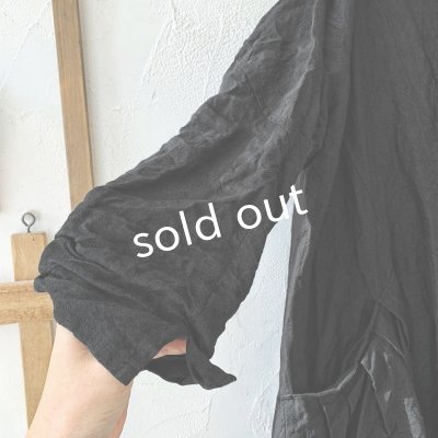 画像10: HALLELUJAH/Robe de Berger 1800s 襟付き羊飼いローブ1800年代・black