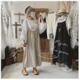 画像6: mifumi／ギャザーとりぼんのサスパンツ・スミクロ