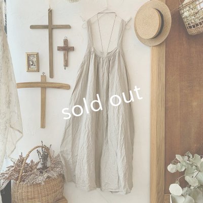 画像5: mifumi/pomサロペット・生成り