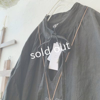 画像4: mifumi／アトリエ刺繍ハンナドレス・黒