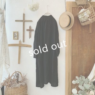 画像5: mifumi／アトリエ刺繍ハンナドレス・黒