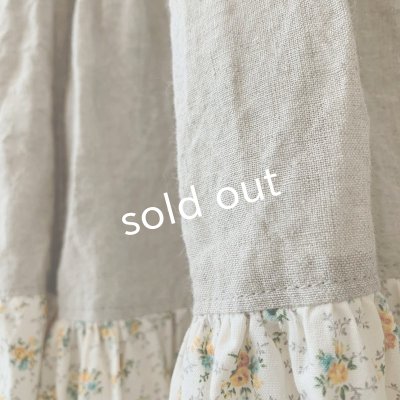 画像3: mifumi/ティアードパッチのスカート・黄小花