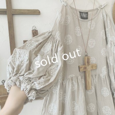 画像3: mifumi／ドロップショルダーボリュームpuffワンピース・森のぼーる