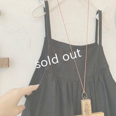 画像3: mifumi／ローラキャミエプロン・黒