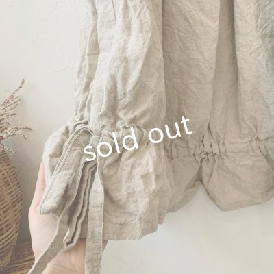 画像5: mifumi/裾りぼんのワンピース・生成り