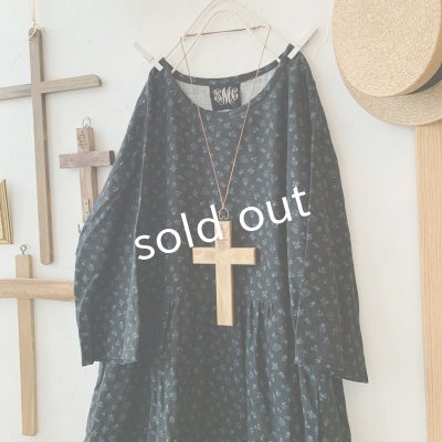 画像3: mifumi／hibinoワンピース・プチブーケ黒