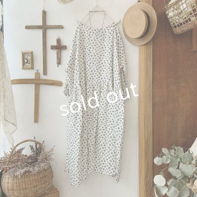 画像6: mifumi／hibinoワンピース・プチブーケ白