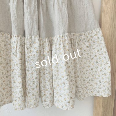画像4: mifumi/ティアードパッチのスカート・黄小花