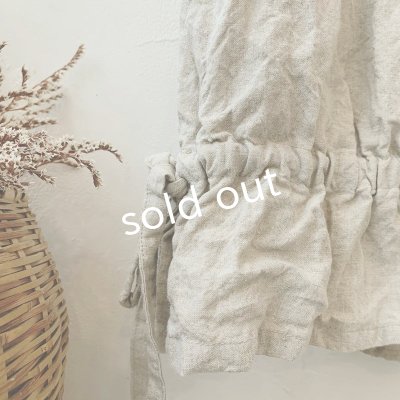 画像3: mifumi/裾りぼんのワンピース・生成り