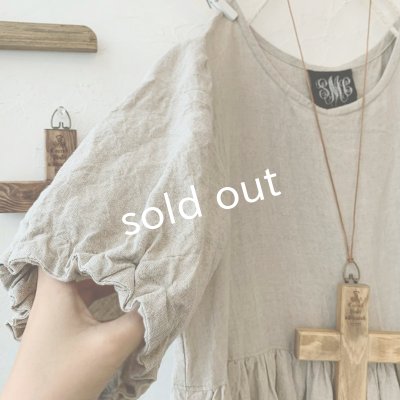 画像4: mifumi/裾りぼんのワンピース・生成り