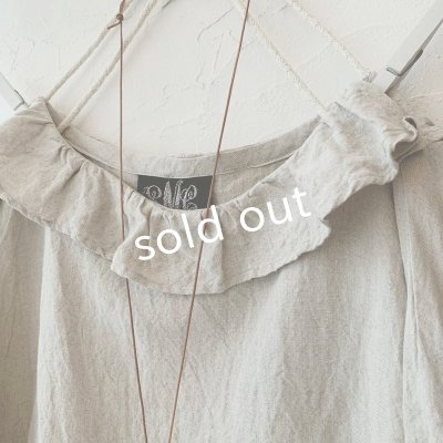 画像5: mifumi／ぷちピエロのワンピース・生成り