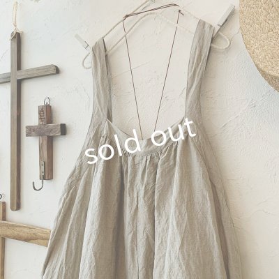 画像4: mifumi/pomサロペット・生成り