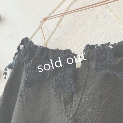 画像6: mifumi／おはなたちのブラウス・黒